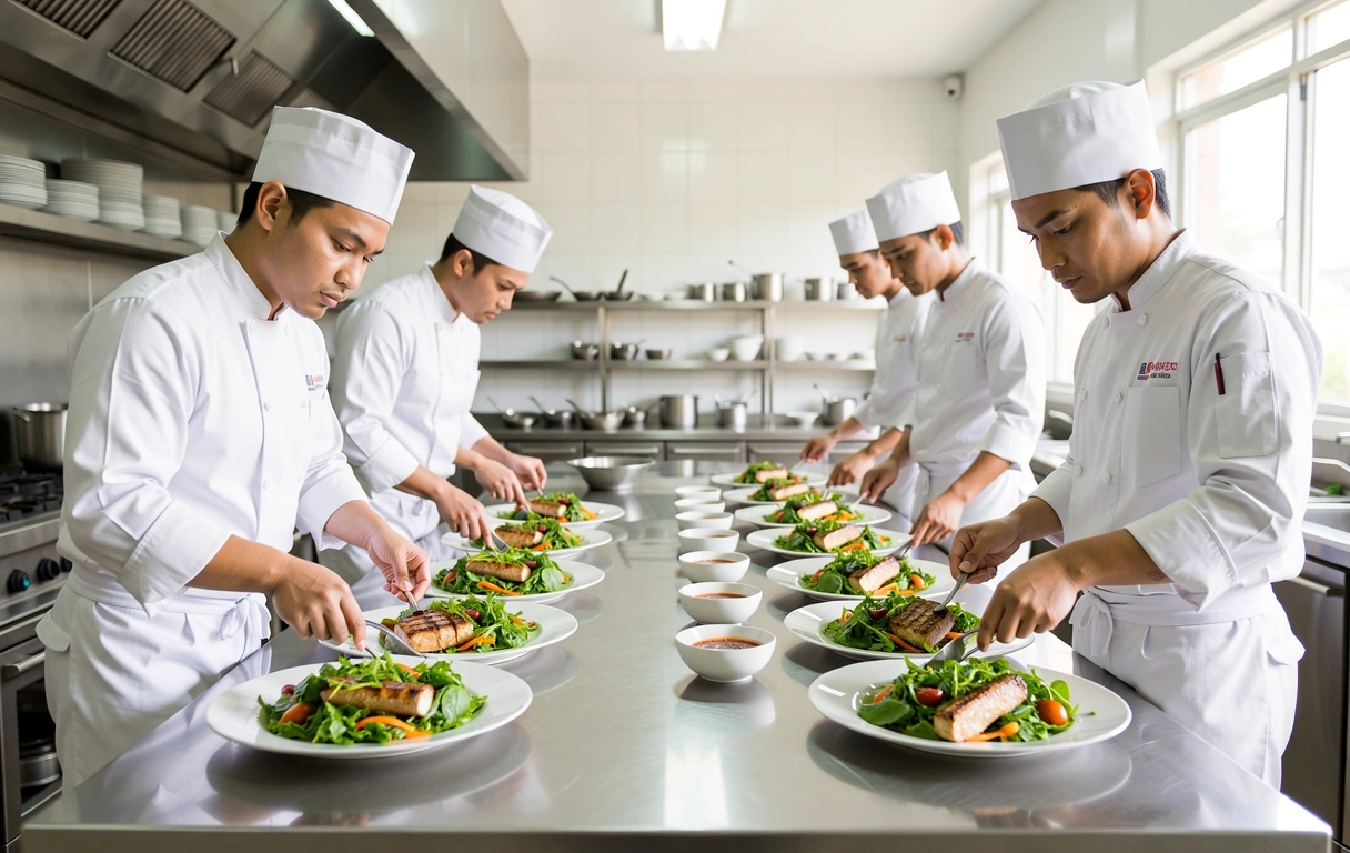 KaloriSehat professional kitchen in Makassar